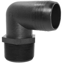 GreenLeaf 90 Degree Elbow, 3/8 IN Male NPT x 5/8 IN Hose Barb, EL3858PBG1