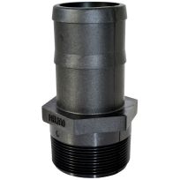 GreenLeaf Straight Adapter, 3 IN Male NPT x 3 IN Hose Barb, SCH80, HB300