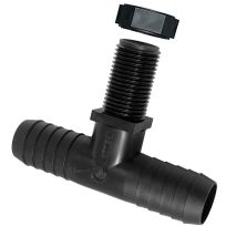 GreenLeaf Straight Adapter, 3/8 IN Hose Barb, NTT38PBG1