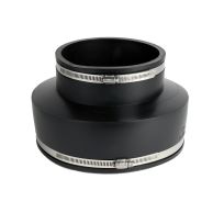 Fernco Flexible PVC Coupling, 4 IN CL to 3 IN CI/PL, P1002-43