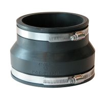 Fernco Flexible PVC Coupling, 4 IN CL to 4 IN CI/PL, P1002-44
