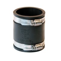 Fernco Flexible PVC Coupling, 2 IN CI/PL to 2 IN CI/PL, P1056-22