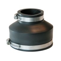 Fernco Flexible PVC Coupling, 4 IN CI/PL to 2 IN CI/PL, P1056-42