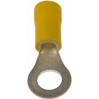 Dorman 12-10 Gauge Ring Terminal, 1/4 IN, Yellow, 11-Pack, 85415