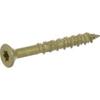 Power Pro Star Drive Flat Head Multi-Material Exterior Screw, Bronze, 25-Pack, 116788, #8 x 1-1/2 IN