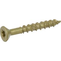 Power Pro Star Drive Flat Head Multi-Material Exterior Screw, Bronze, 15-Pack, 116798, #10 x 1-1/2 IN