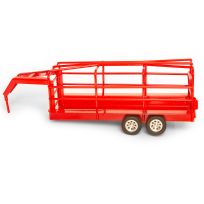 Little Buster Toys Gooseneck Ranch Trailer Red, 200841