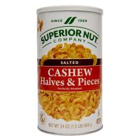 Superior Nut Company Cashew Halves & Pieces, 178, 24 OZ