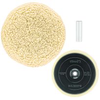 DEWALT Wool Buffing Pad and Backing Pad Combo Kit, 7 IN, DW4985CL