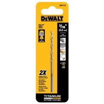 DEWALT Titanium Nitride Coated Split Point Drill Bit, 3/16 IN, DW1312