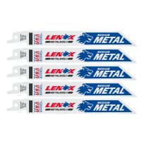 Lenox Bi-Metal Reciprocating Saw Blade, 18 TPI, 6 IN X 3/4 IN, 5-Pack, 20566618R