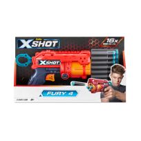 ZURU X-SHOT Excel Fury 4 Blaster (16 Darts), 36377