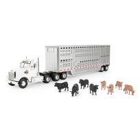ERTL BIG FARM 1:32 FREIGHTLINER with Cattle Trailer, 47362