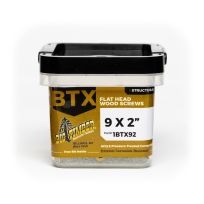 BIG TIMBER® Bronze T-25 Flat Head Wood Screw, 119-Count Bucket, 1BTX92, #9 x 2 IN