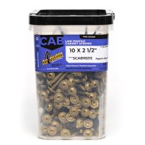 BIG TIMBER® Low Prof Bronze T-25 Cabinet Screw, 364-Count Bucket, 5CAB10212, #10 x 2-1/2 IN