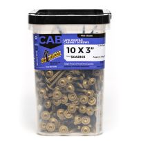BIG TIMBER® Low Prof Bronze T-25 Cabinet Screw, 309-Count Bucket, 5CAB103, #10 x 3 IN