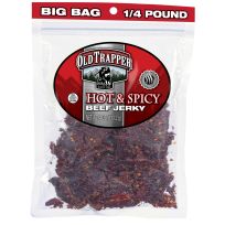 Old Trapper Hot & Spicy Beef Jerky, 22525T, 4 OZ