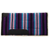 WEAVER EQUINE™ Acrylic Saddle Pad, Straight, 35-1663-P7, Pink / Purple, 32 IN x 32 IN