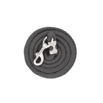 WEAVER EQUINE™ Poly Lead Rope with Chrome Brass Snap, 35-2101-S51, Gray, 5/8 IN x 10 FT