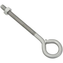 National Hardware Eye Bolt with Nut, Stainless Steel, 5/16 IN x 5 IN, N221-630