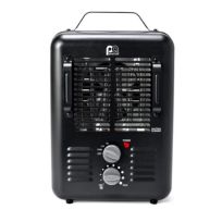 Perfect Aire Milkhouse Heater, 3 prong, 1PHW153P, Black, 15 IN