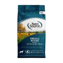 Nutri Source Chicken and Rice Small Bite Adult Dog Food, 009-281-03, 4 LB Bag