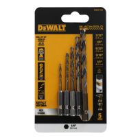 DEWALT Impact Ready Hex Shank Drill Bit Set, 5-Piece, DWAH1105