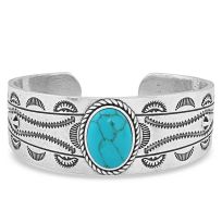 Montana Silversmiths Into the Blue Turquoise Cuff Bracelet, BC5126