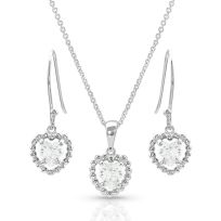 Montana Silversmiths Frozen Heart Jewelry Set, JS4653