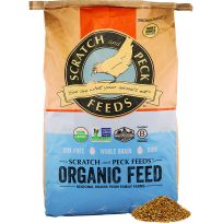 Scratch And Peck Organic Chicken and Duck 16% Layer Mash with Corn, 011850, 40 LB Bag