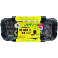 Jiffy® Seed Starting Greenhouse Kit, 36 mm, 12 Slot, J312G