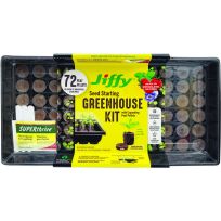 Jiffy® Seed Starting Greenhouse Kit, 36 mm, 72 Slot, with SUPERthrive, J372PROGS