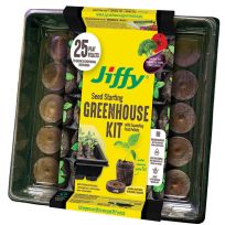 Jiffy® Seed Starting Greenhouse Kit, 42 mm, 25 Slot, with SUPERthrive, J425GS