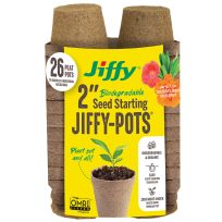 Jiffy® 2 IN Round Peat Pots, 26-Pack, JP226