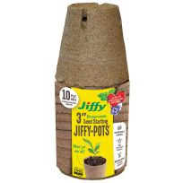 Jiffy® 3 IN Round Peat Pots, 10-Pack, JP310
