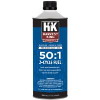 HARVEST KING® 2-Cycle Fuel 50:1 Pre-Mixed Gas + Oil, HKS506, 1 Quart
