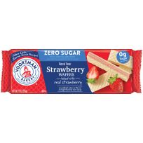 Voortman Zero Sugar Strawberry Wafers, 527, 9 OZ