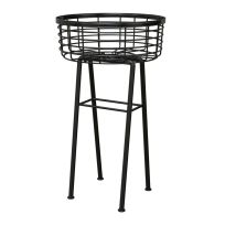 Panacea Modern Farmhouse Wire Basket Plant Stand, 81440