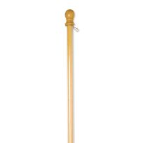 Evergreen Wood House Flag Pole with Anti-Wrap Tube, 01001