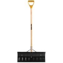 True Temper Steel Snow Pusher with D-Grip, 24 IN, 1639300