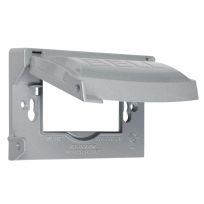 Taymac One Gang Horizontal 12-in-1 Cover, Gray, MX1250S