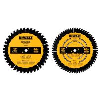 DEWALT 60T & 40T Circular Saw Blade Combo Pack, DWA110CMB, 10 IN