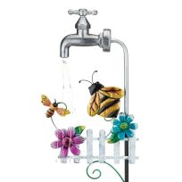 Regal Art & Gift Faucet Solar Stake - Bee, 13035
