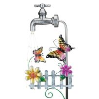 Regal Art & Gift Faucet Solar Stake - Butterfly, 13036