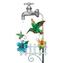 Regal Art & Gift Faucet Solar Stake - Hummingbird, 13038