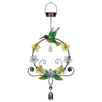 Regal Art & Gift Daisy Wreath Solar Lantern - Hummingbird, 13031