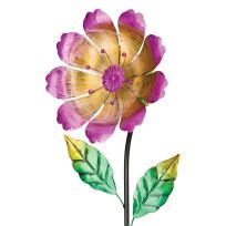 Regal Art & Gift Flower Burst Solar Stake - Yellow, 13042