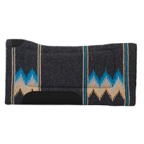 WEAVER EQUINE™ Acrylic Saddle Pad, 35-1666-165, Charcoal / Teal, 32 IN x 32 IN