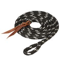 WEAVER EQUINE™ Cowboy Polypropylene Lead Rope, 35-2095-C2, Black / White, 5/8 IN x 10 FT