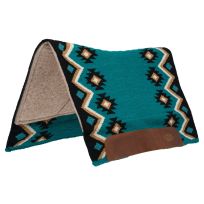 WEAVER EQUINE™ Flex Flet Saddle Pad, 36035-5642-362, Teal / Black / Fawn, 32 IN x 34 IN